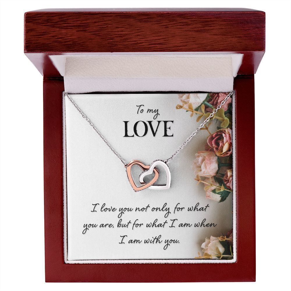 To My Love I Love You Not Only Inseparable Necklace